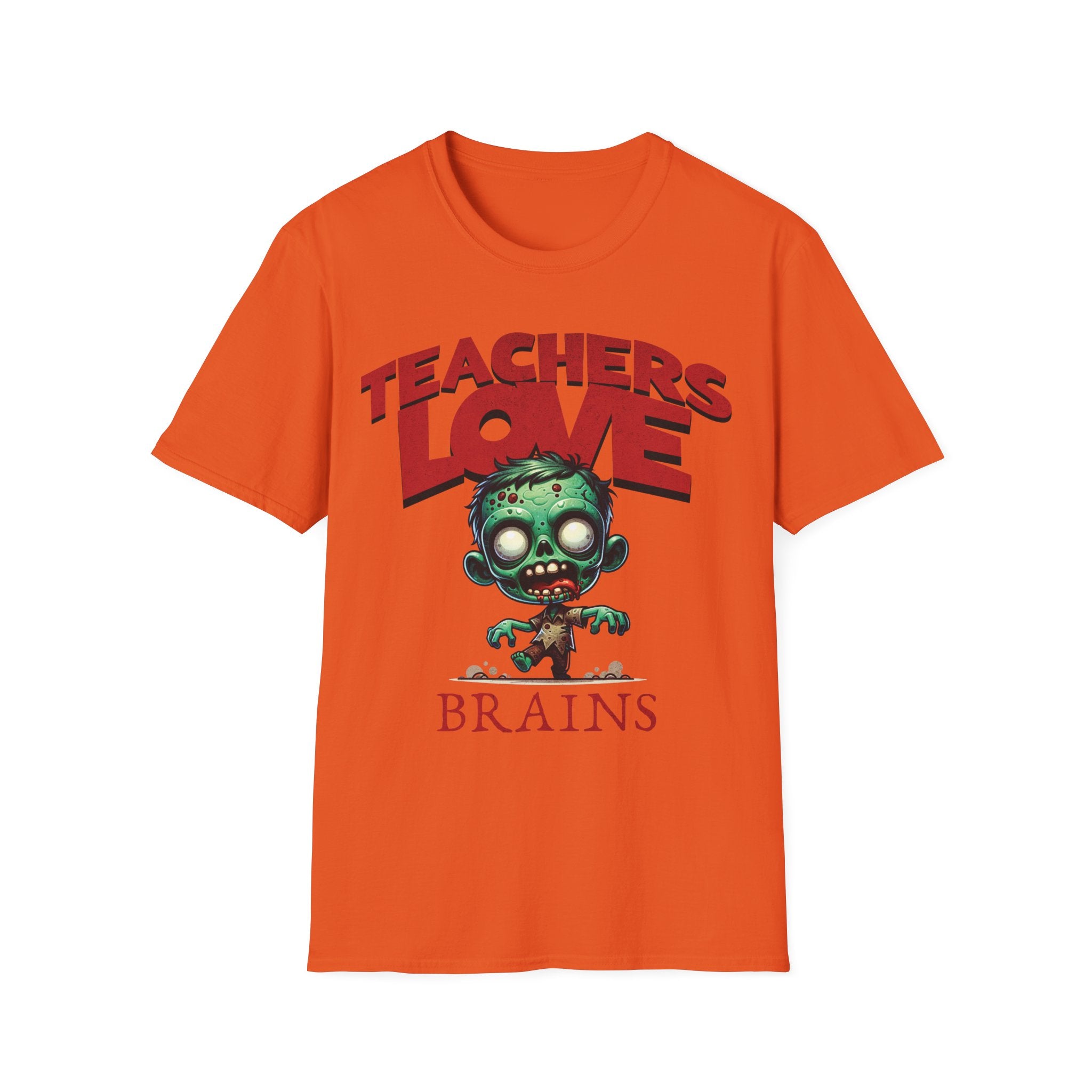 Teachers Love Brains T-Shirt — Funny Zombie Teacher Tee