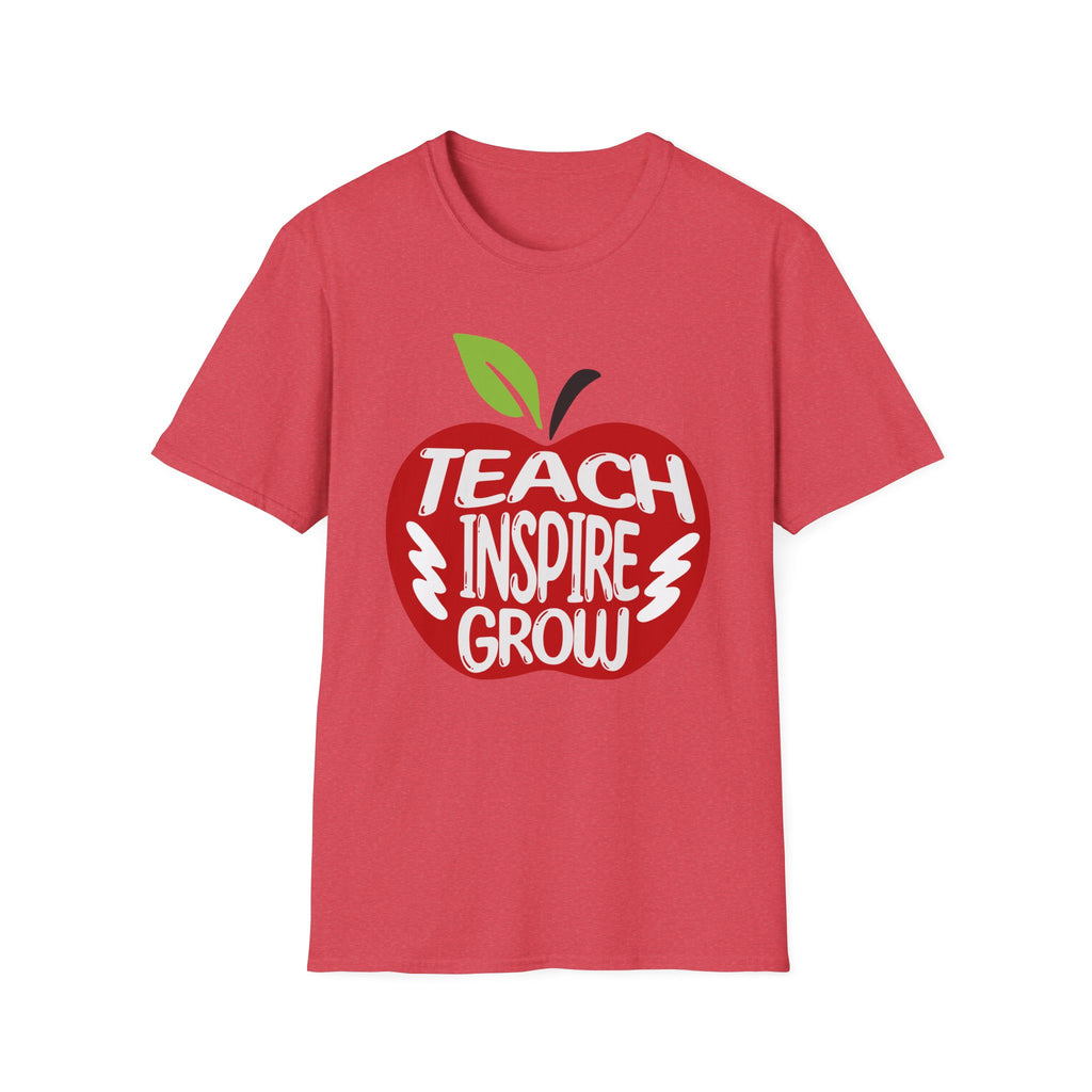 "Teach Inspire Grow" Apple T-Shirt