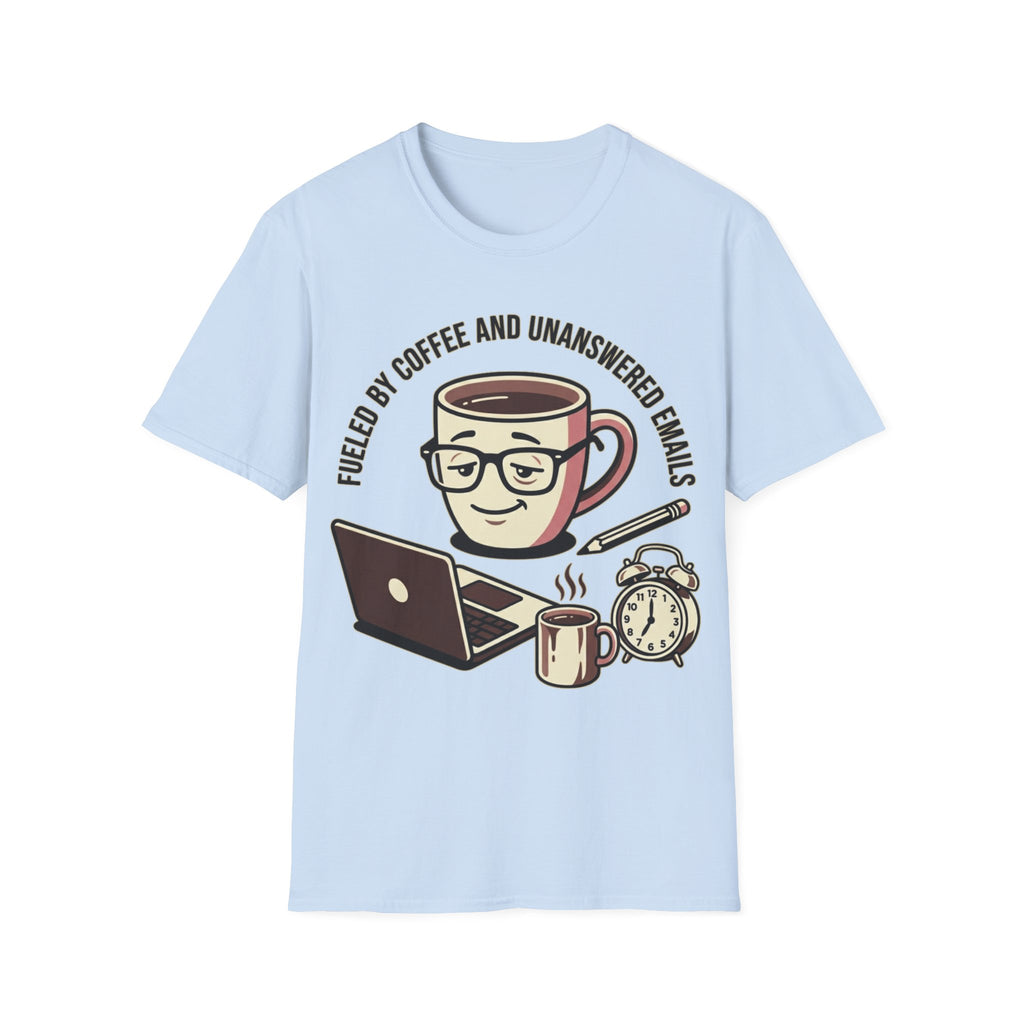 Coffee & Unanswered Emails T-Shirt — Funny Office Coffee Tee