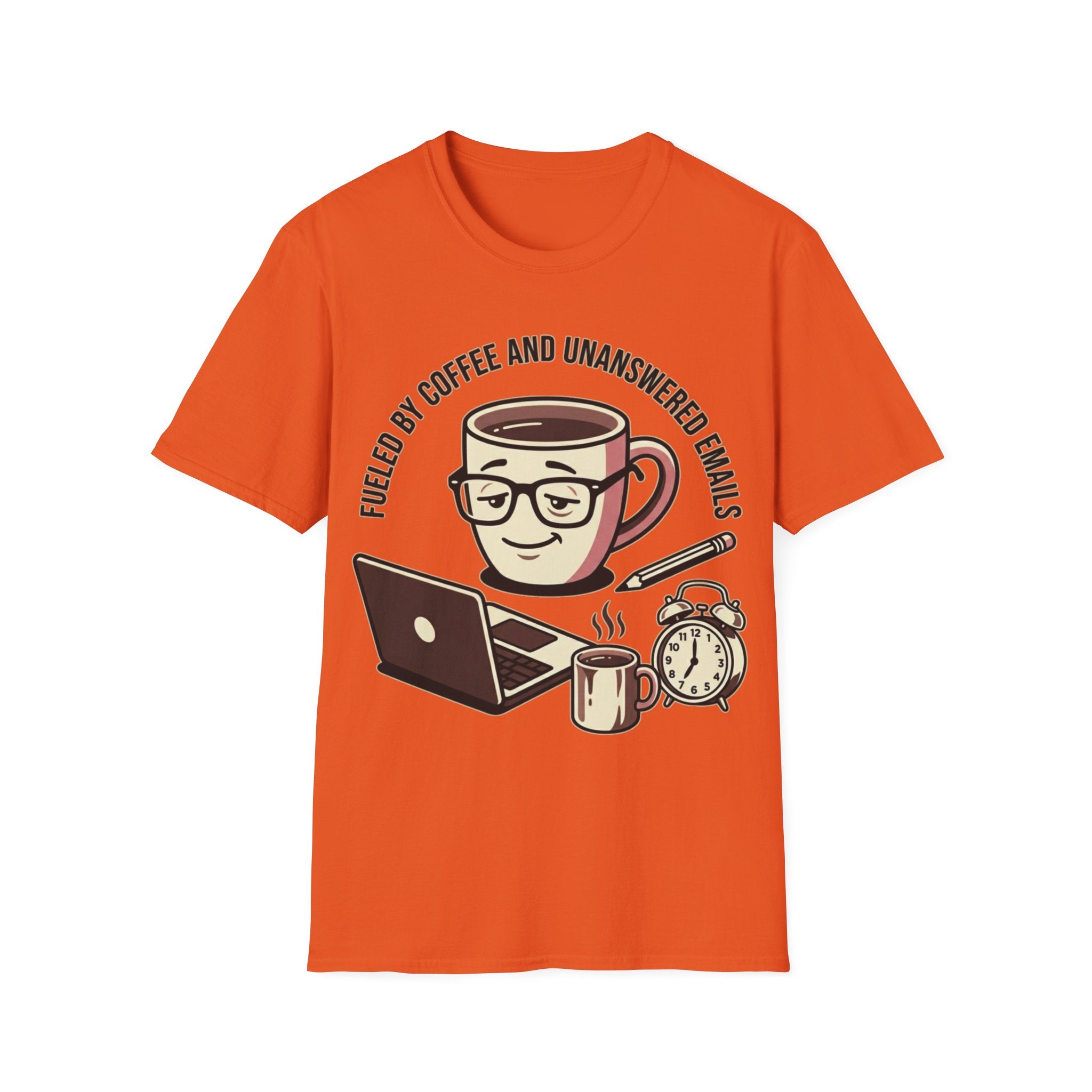 Coffee & Unanswered Emails T-Shirt — Funny Office Coffee Tee