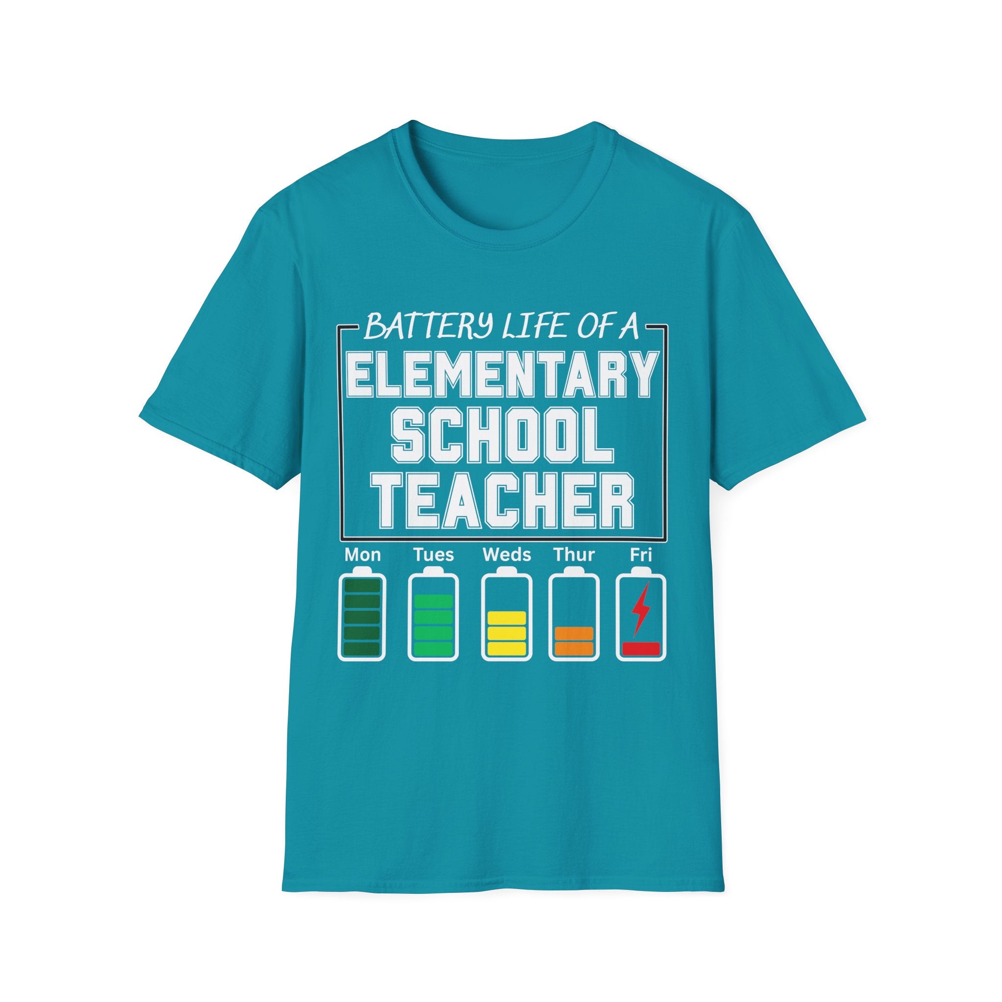 Elementary School Teacher Battery Life T-Shirt