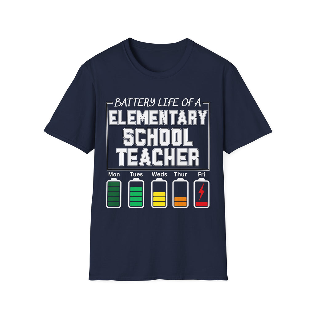 Elementary School Teacher Battery Life T-Shirt