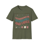 "I'm Running on Attendance and Vibes" T-Shirt