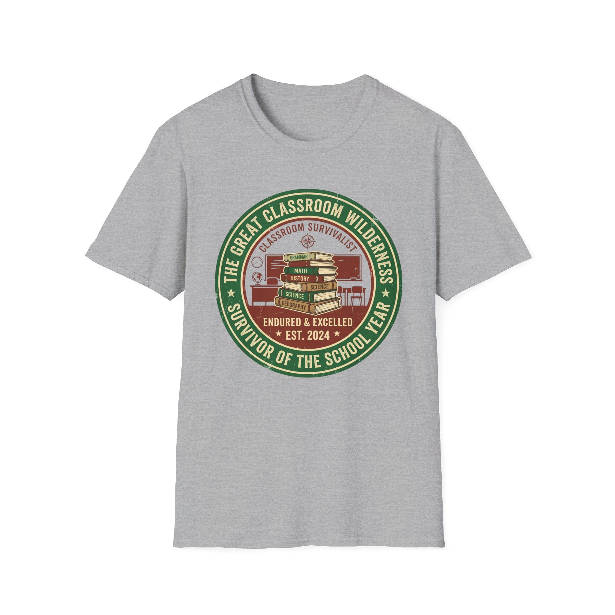 "Survivor of the School Year" Classroom Wilderness Teacher T-Shirt