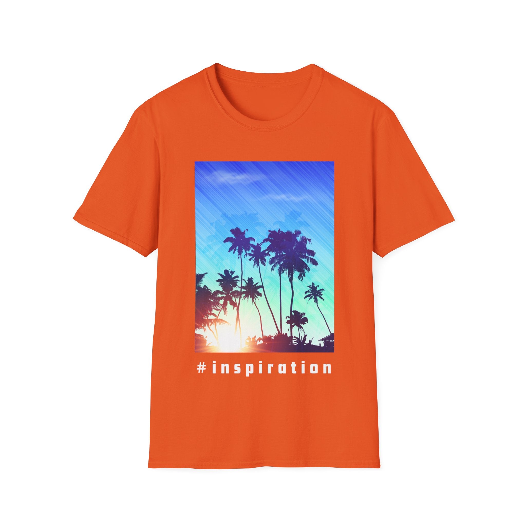 Tropical Palm Sunset #Inspiration T-Shirt