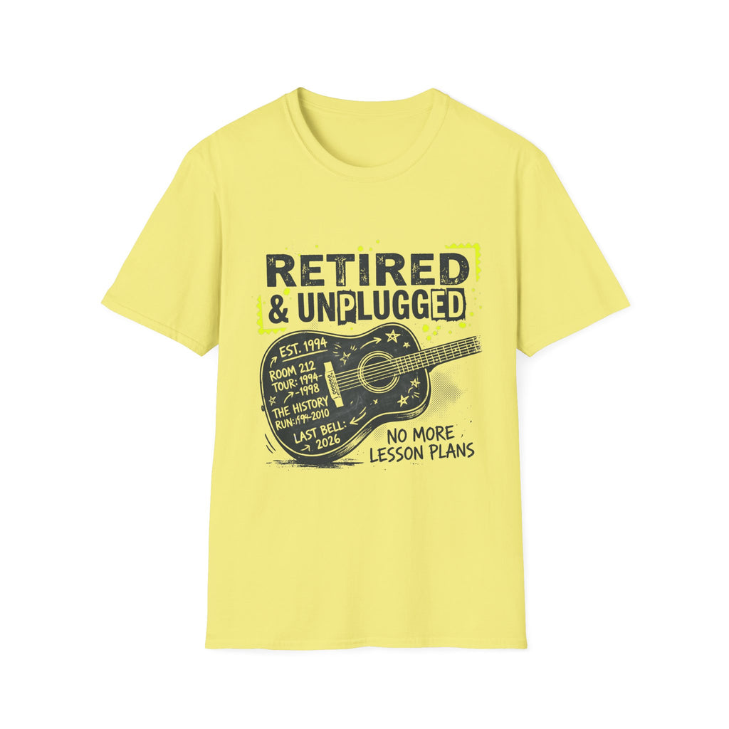 Retired & Unplugged Guitar T-Shirt