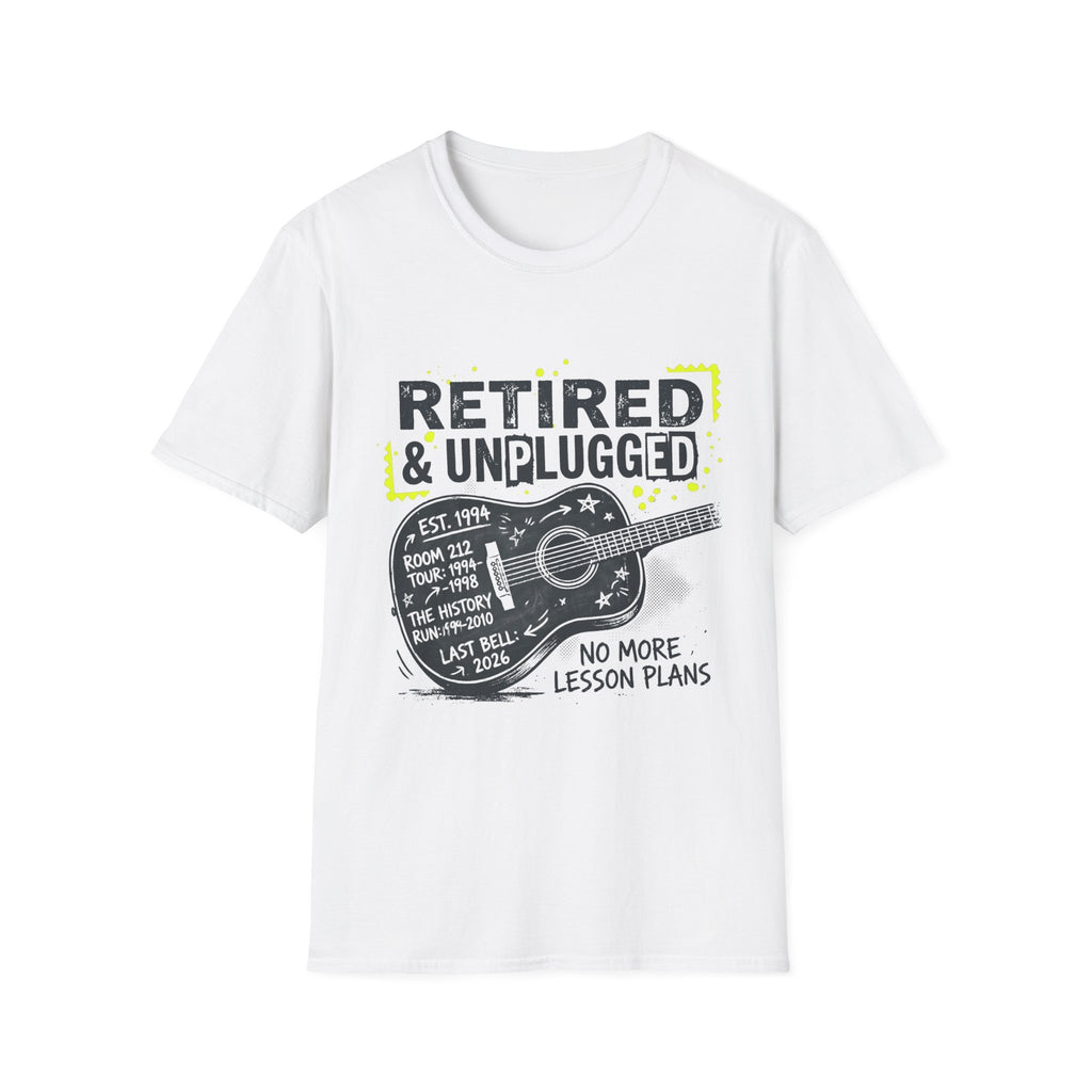 Retired & Unplugged Guitar T-Shirt
