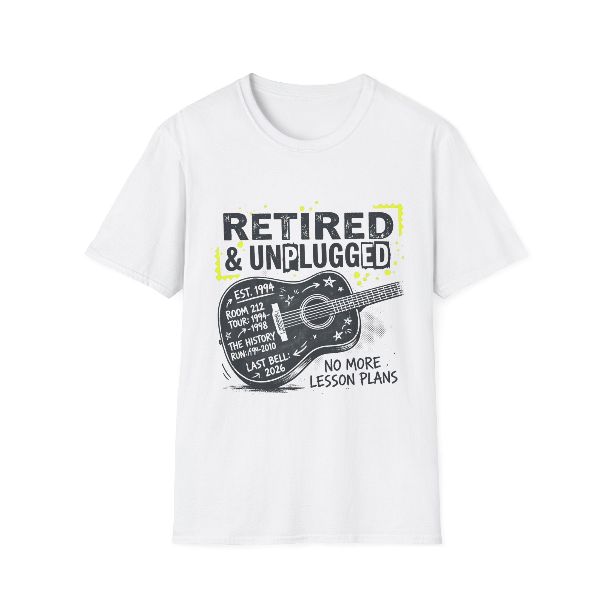 Retired & Unplugged Guitar T-Shirt