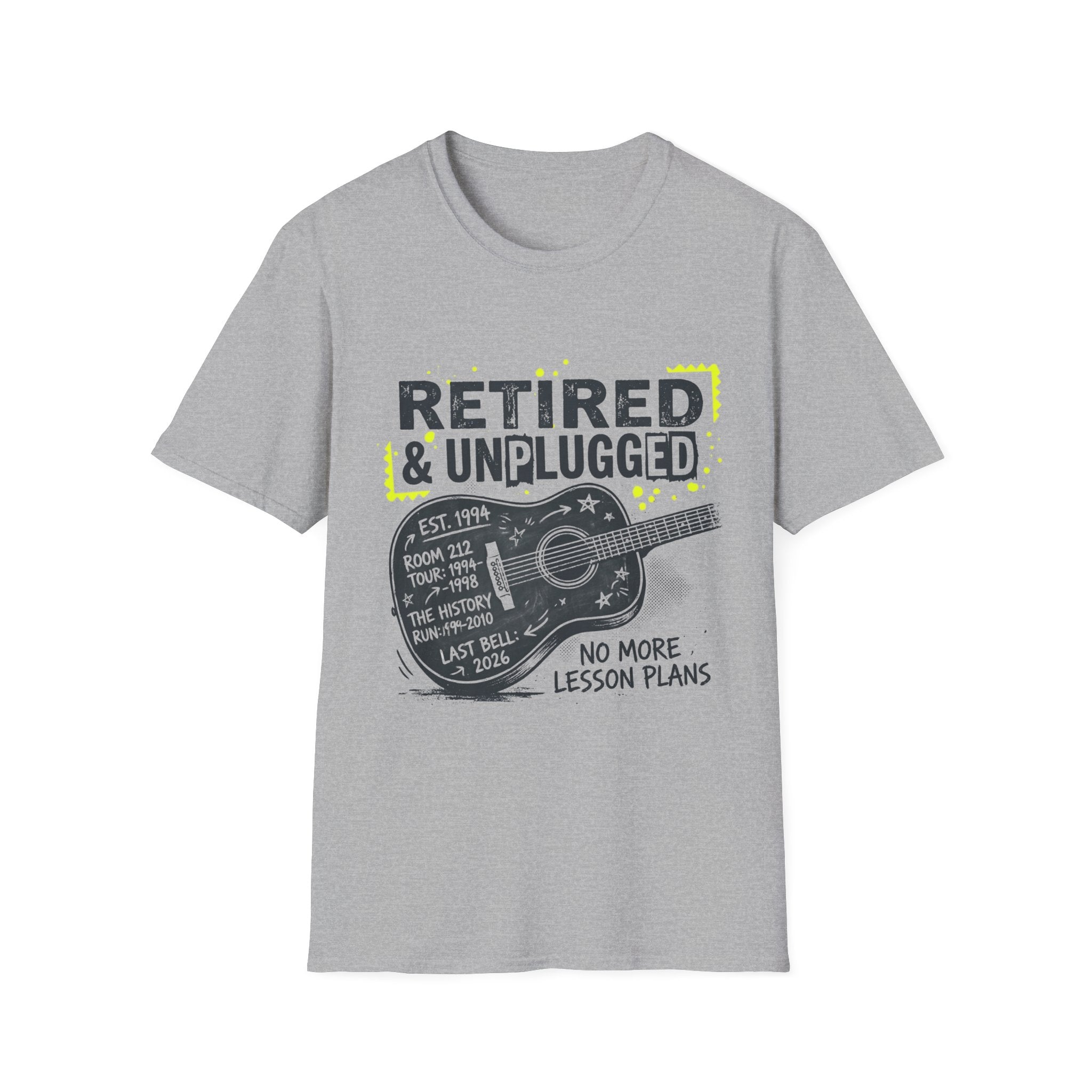 Retired & Unplugged Guitar T-Shirt