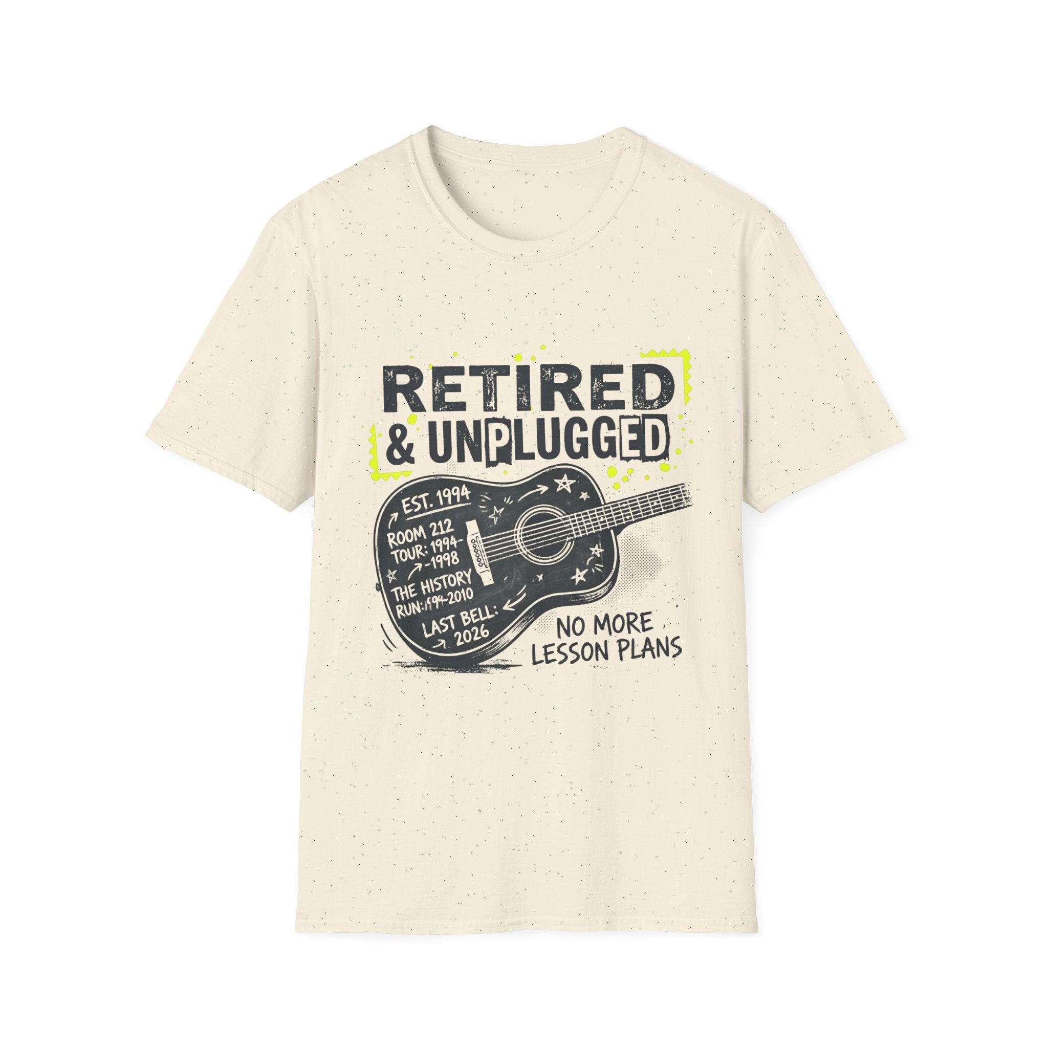 Retired & Unplugged Guitar T-Shirt