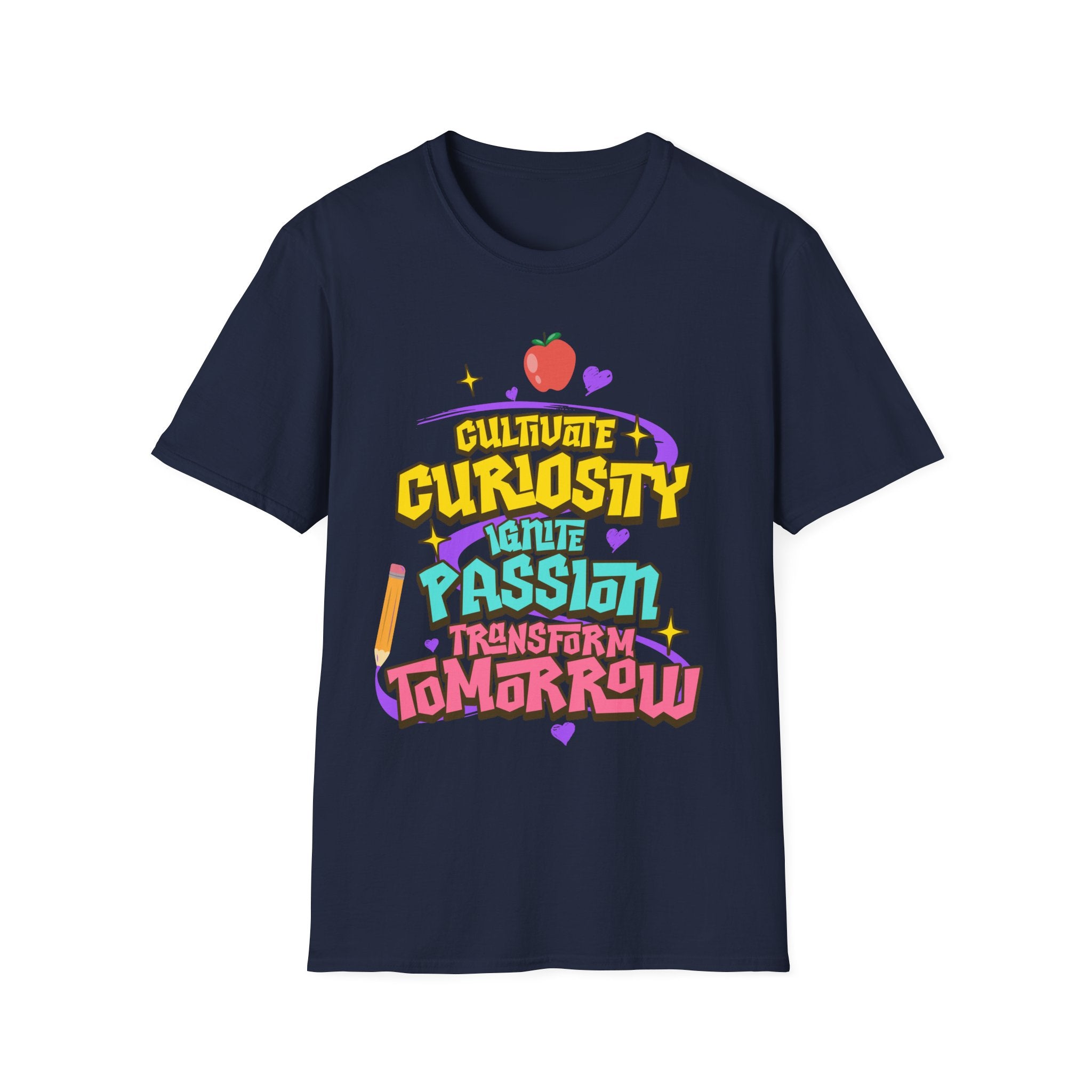 "Cultivate Curiosity, Ignite Passion, Transform Tomorrow" Inspirational T-Shirt