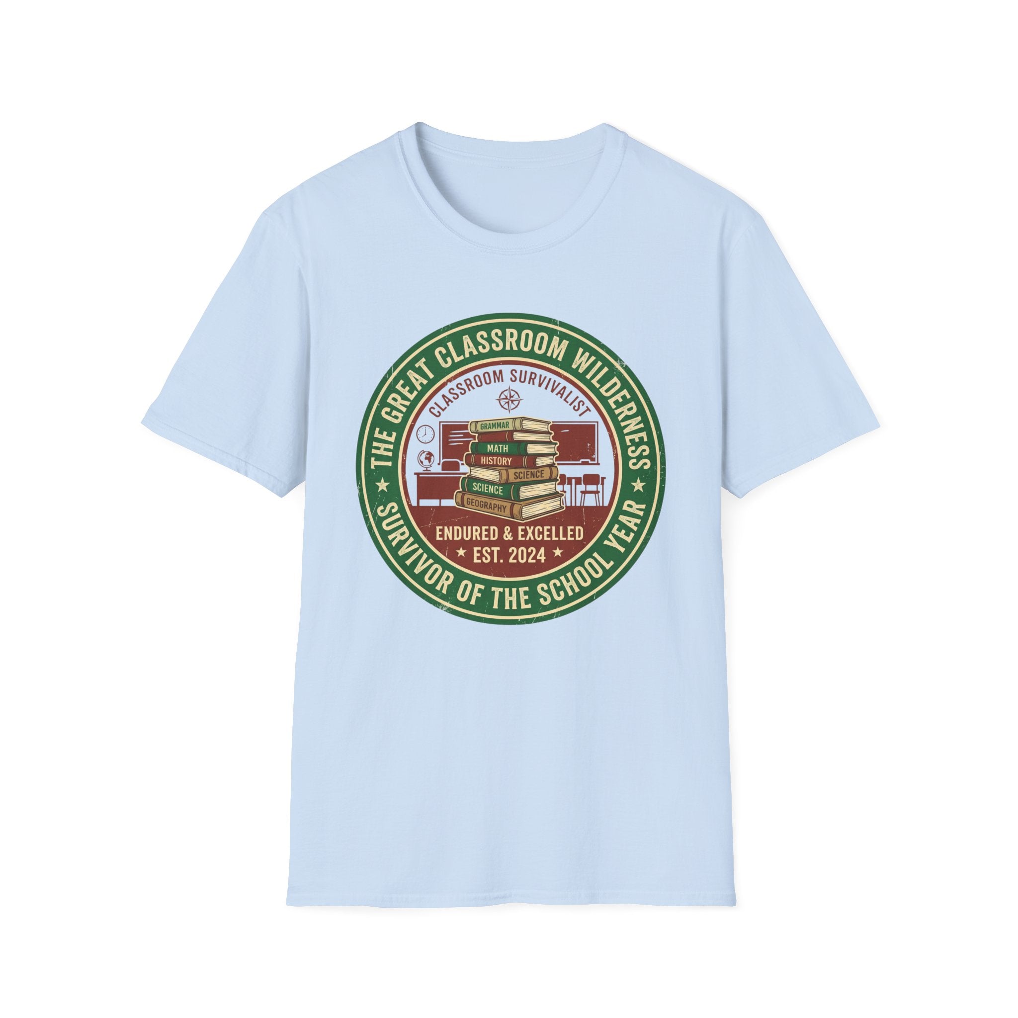 "Survivor of the School Year" Classroom Wilderness Teacher T-Shirt
