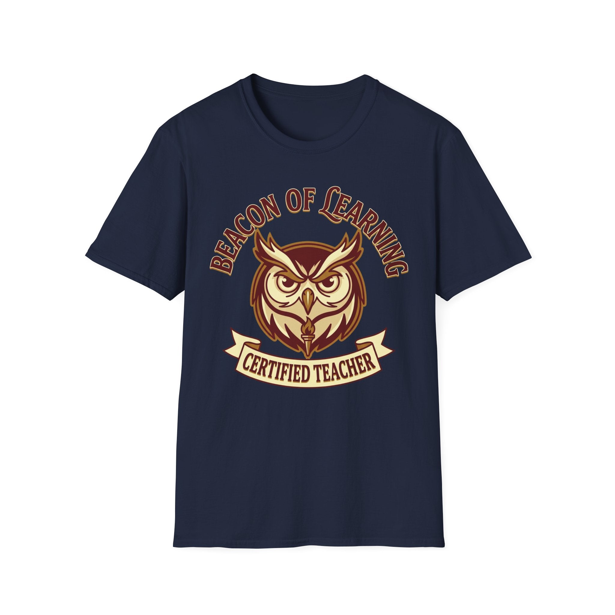 "Beacon of Learning" Certified Teacher Owl T-Shirt