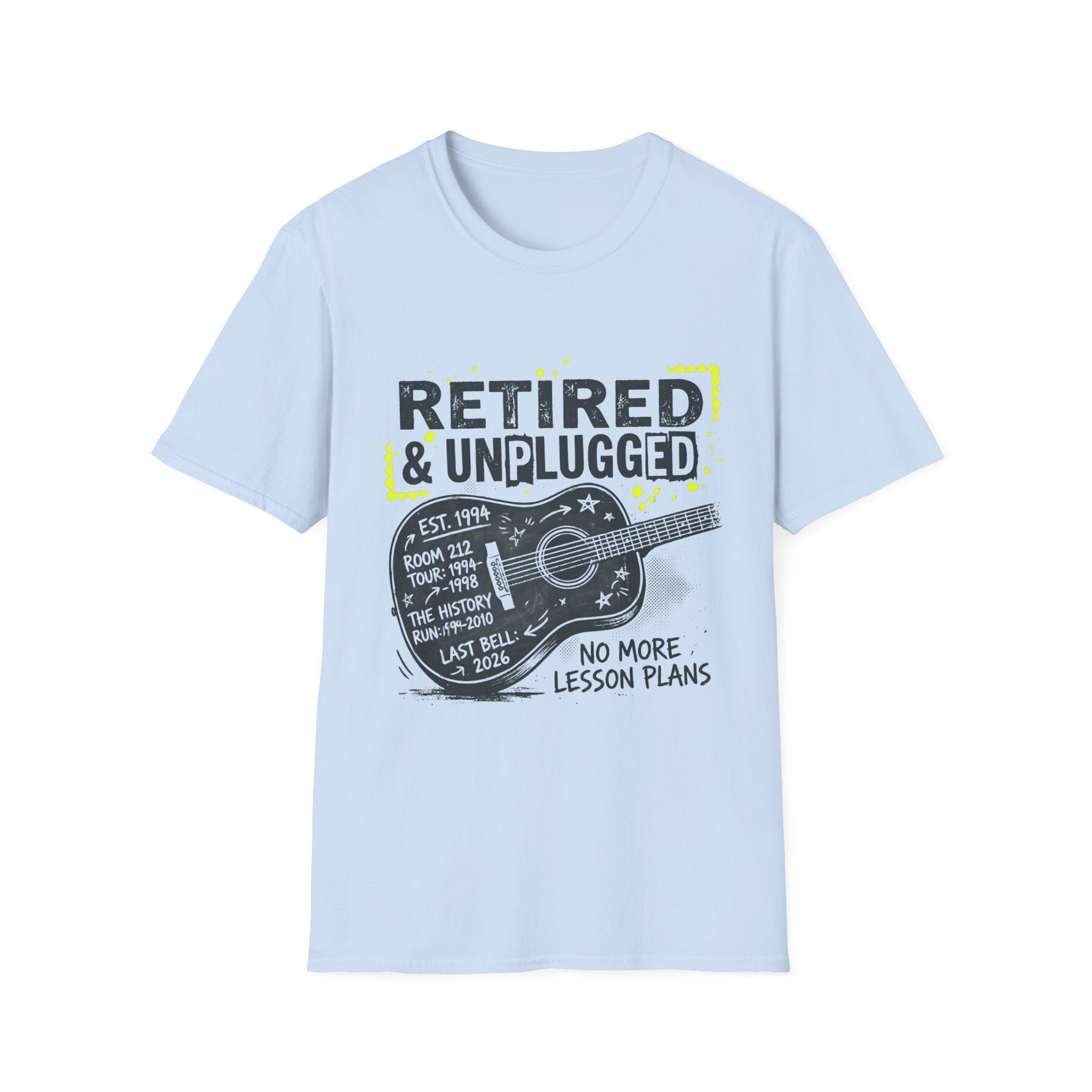 Retired & Unplugged Guitar T-Shirt