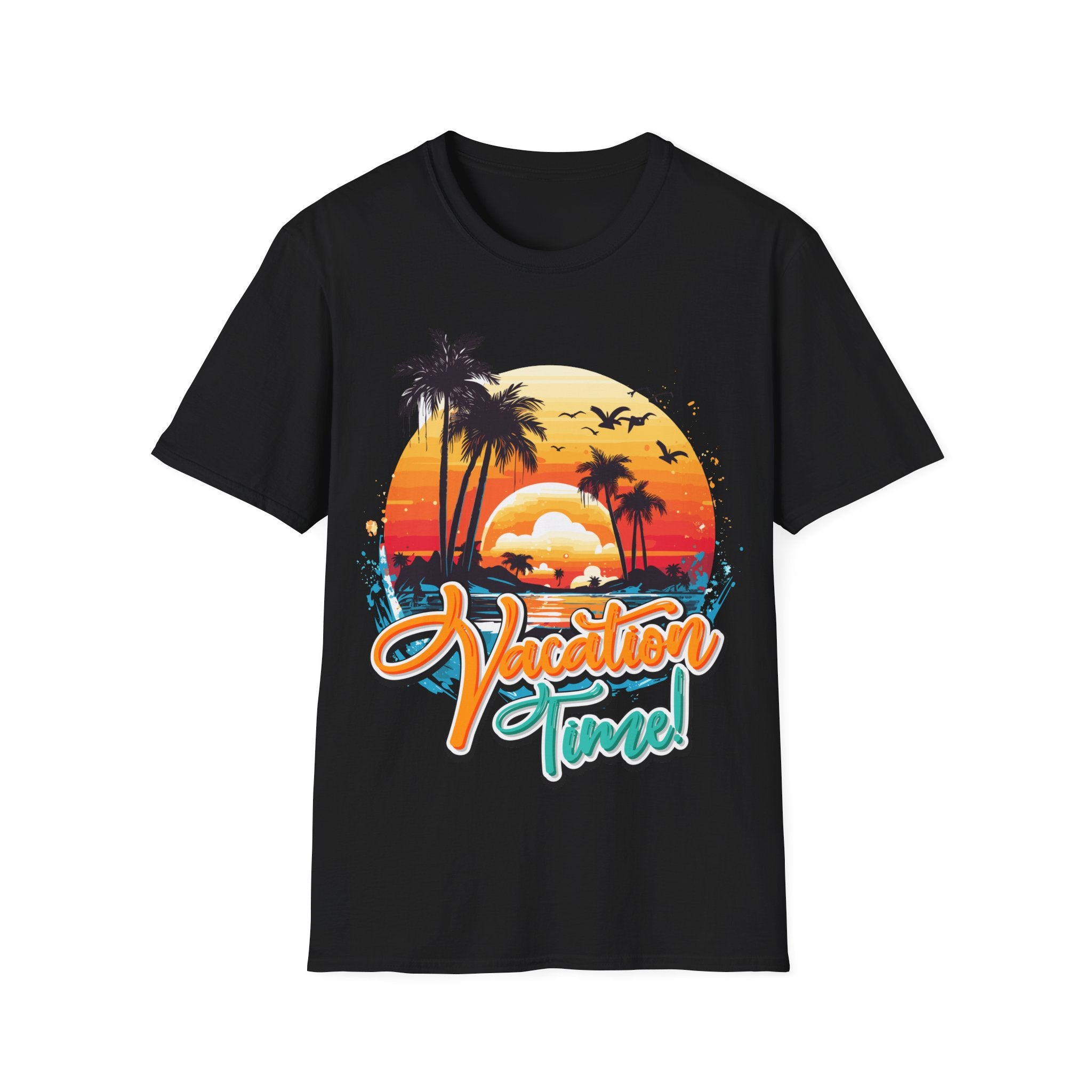 Retro Sunset Vacation Time T-Shirt