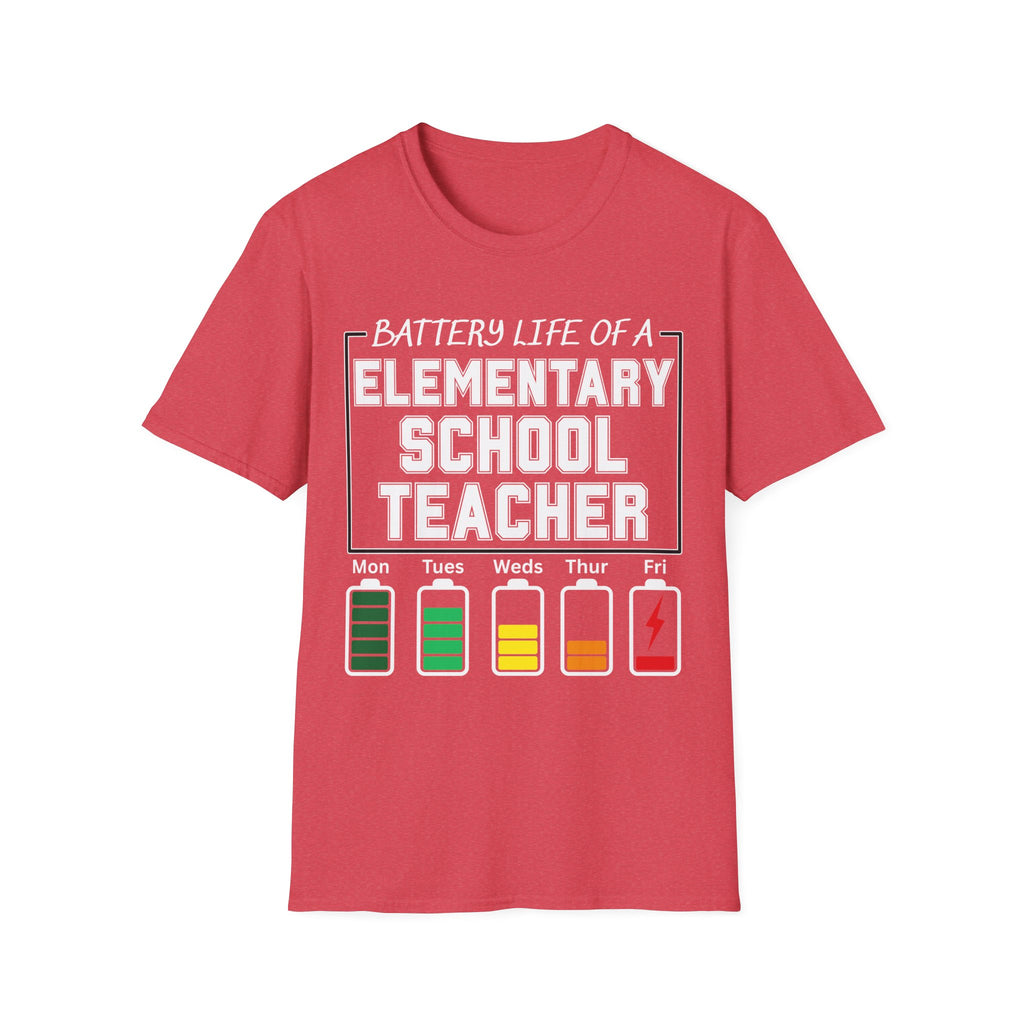 Elementary School Teacher Battery Life T-Shirt