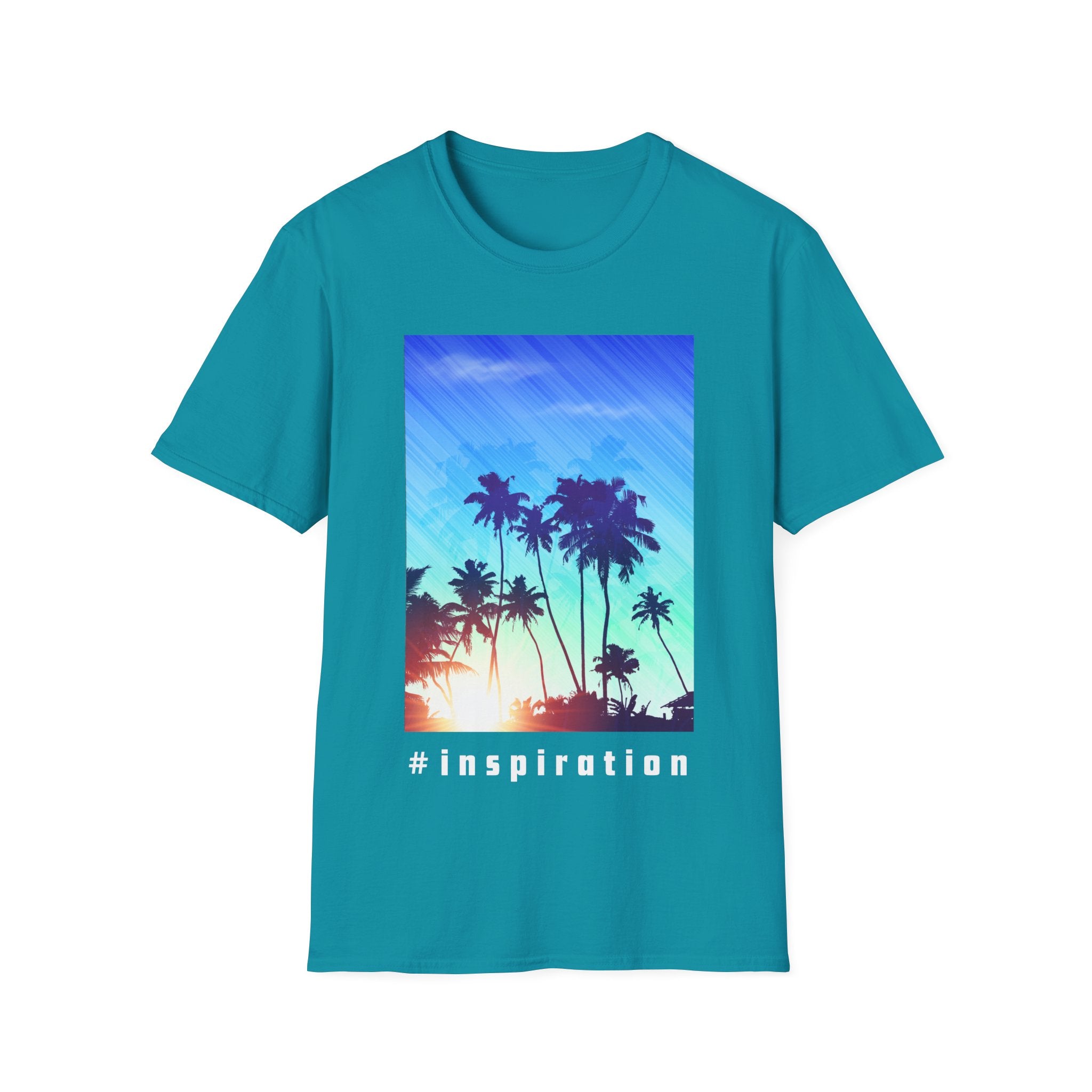 Tropical Palm Sunset #Inspiration T-Shirt