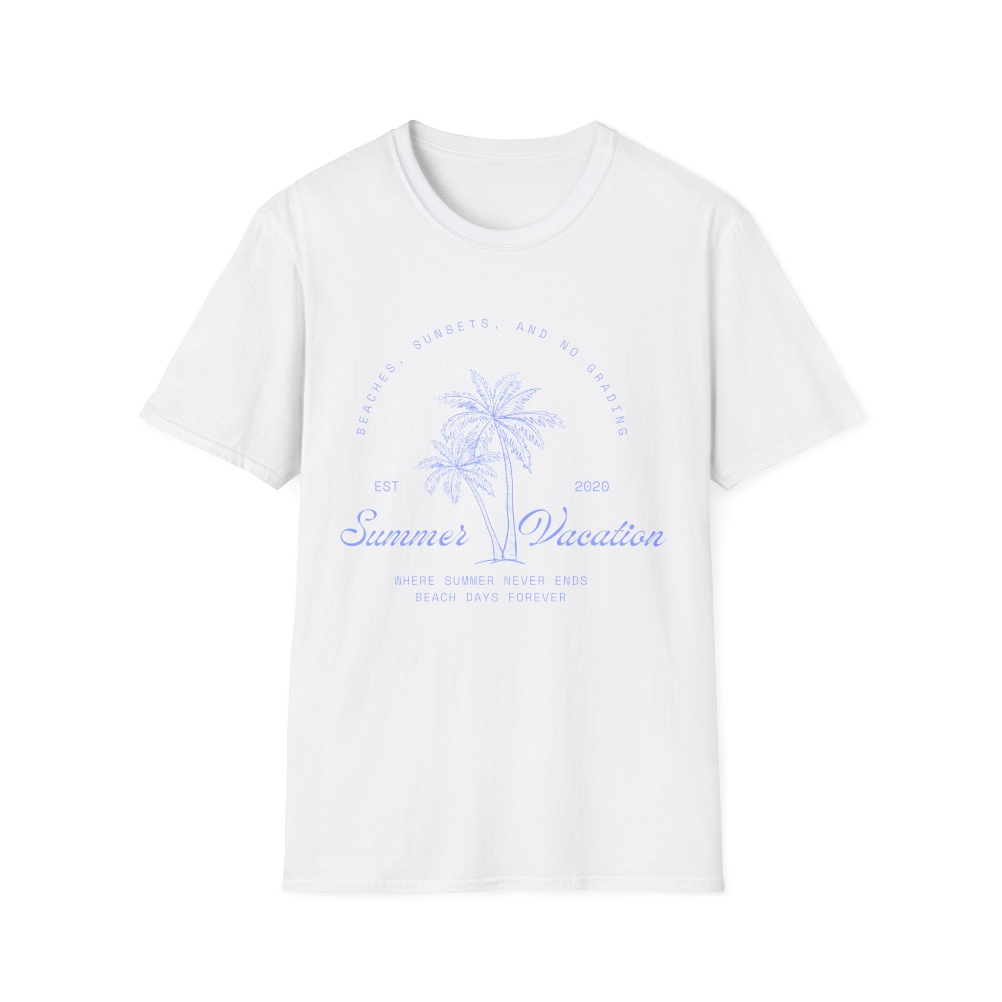 Beaches, Sunsets, and No Grades Summer Vacation T-Shirt