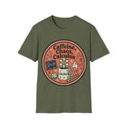 "Caffeine, Chaos, Calculus" Math Lover T‑Shirt