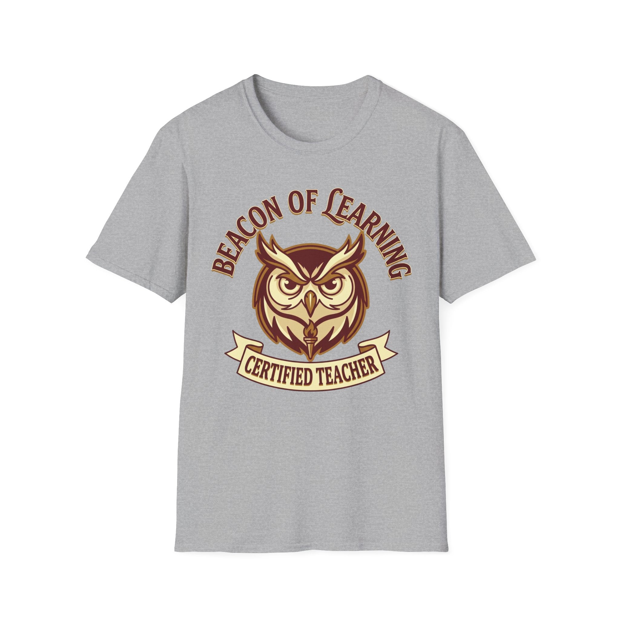 "Beacon of Learning" Certified Teacher Owl T-Shirt
