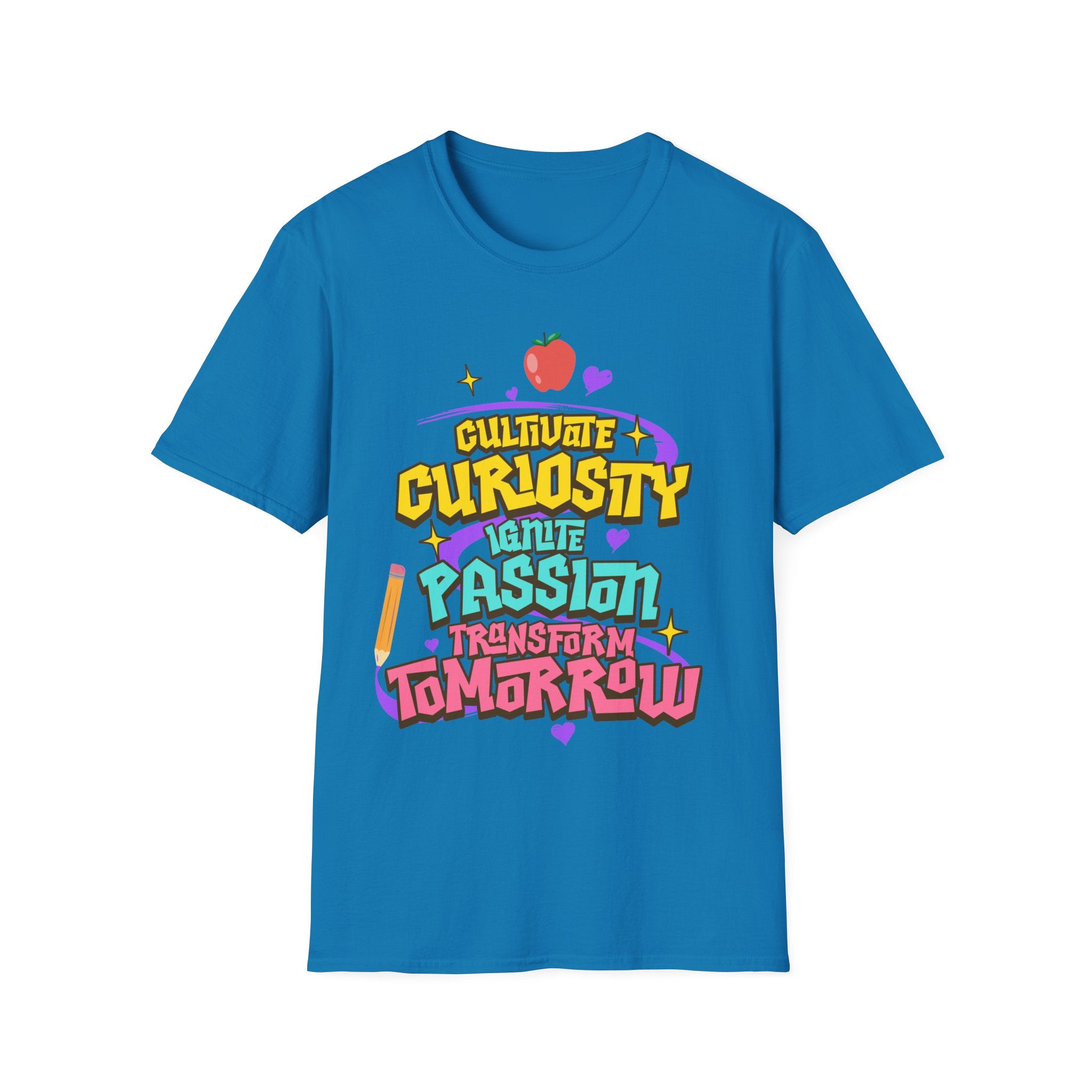 "Cultivate Curiosity, Ignite Passion, Transform Tomorrow" Inspirational T-Shirt
