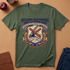 "Declaring Independence From Classroom Chaos" T-Shirt — Vintage Teacher Freedom Tee