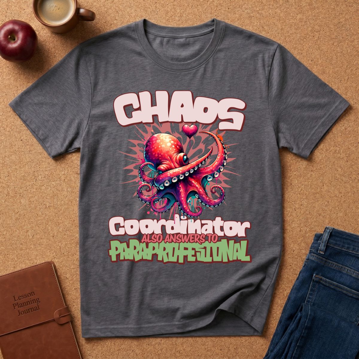 Chaos Octopus T-Shirt — Retro Cartoon Sea Monster Graphic Tee