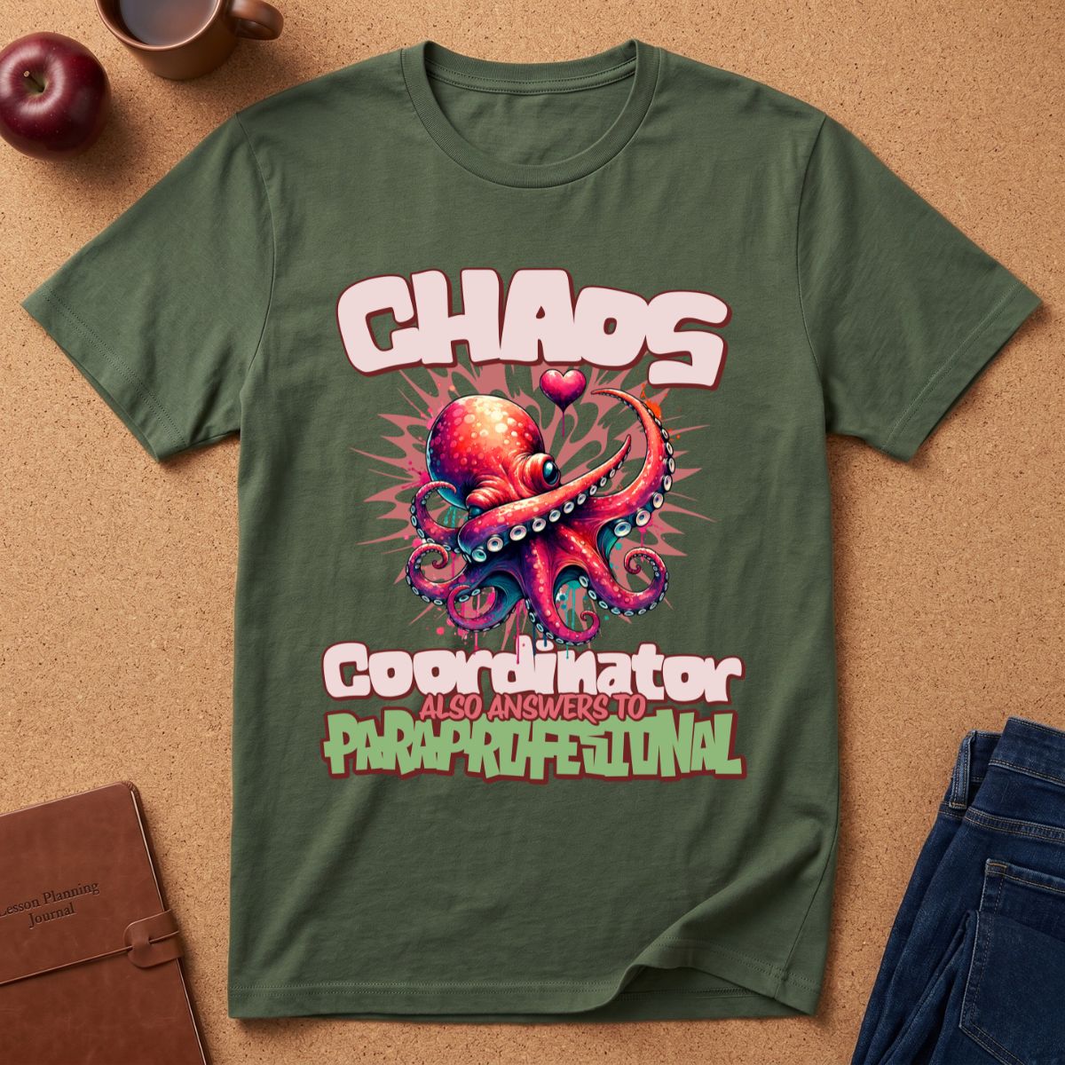 Chaos Octopus T-Shirt — Retro Cartoon Sea Monster Graphic Tee