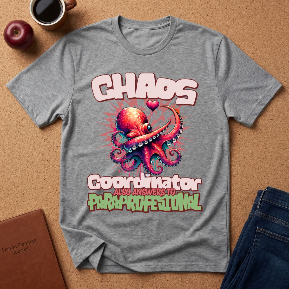 Chaos Octopus T-Shirt — Retro Cartoon Sea Monster Graphic Tee
