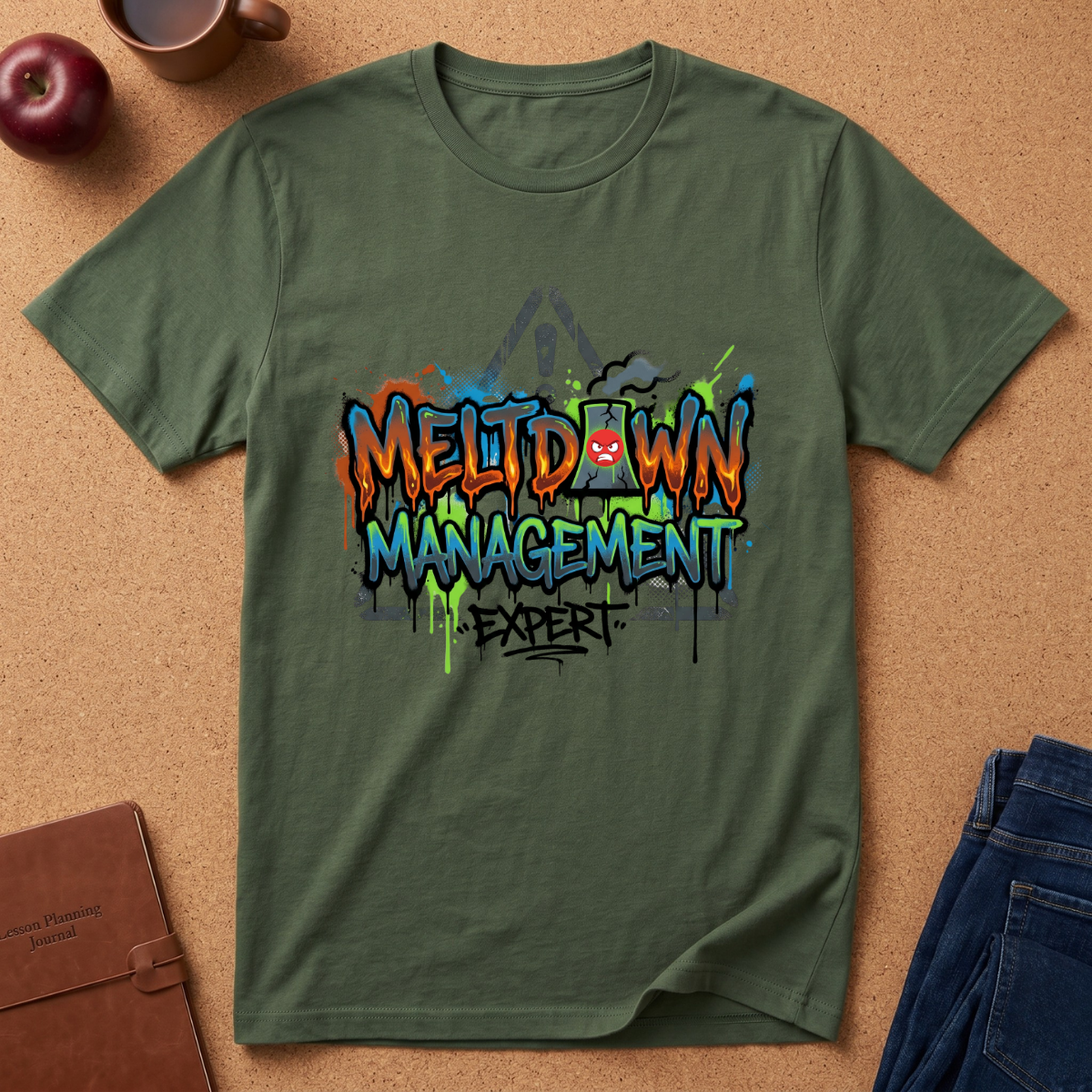 Meltdown Management T‑Shirt — Graffiti Streetwear "Meltdown" Design