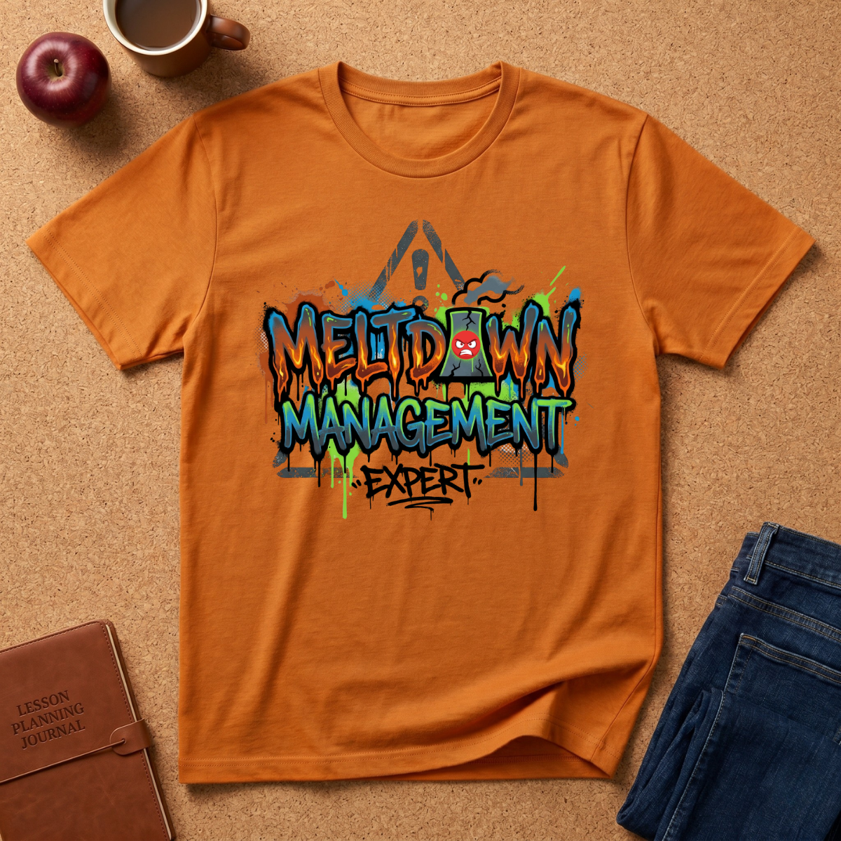 Meltdown Management T‑Shirt — Graffiti Streetwear "Meltdown" Design