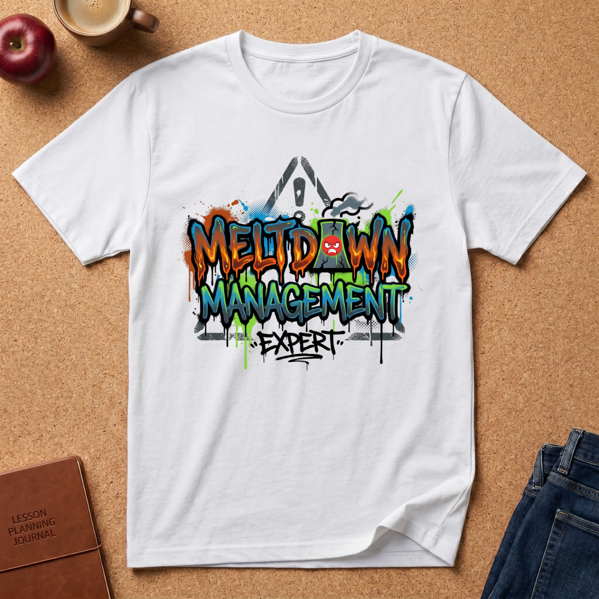 Meltdown Management T‑Shirt — Graffiti Streetwear "Meltdown" Design