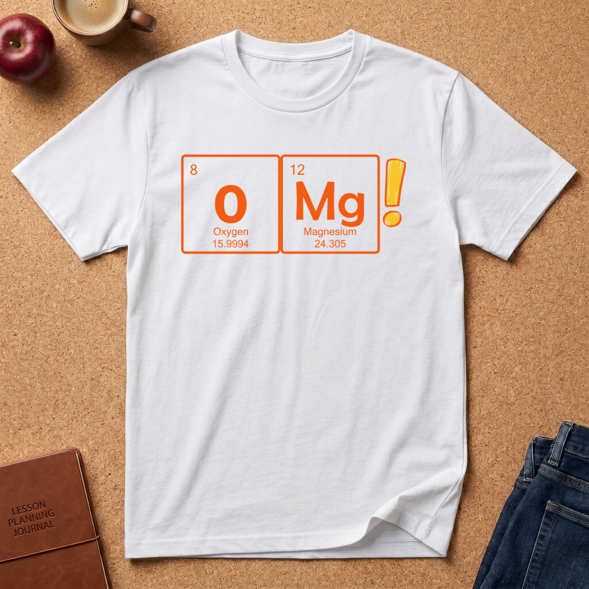 OMG! Chemistry Pun T-Shirt — Funny Oxygen Magnesium Element Tee