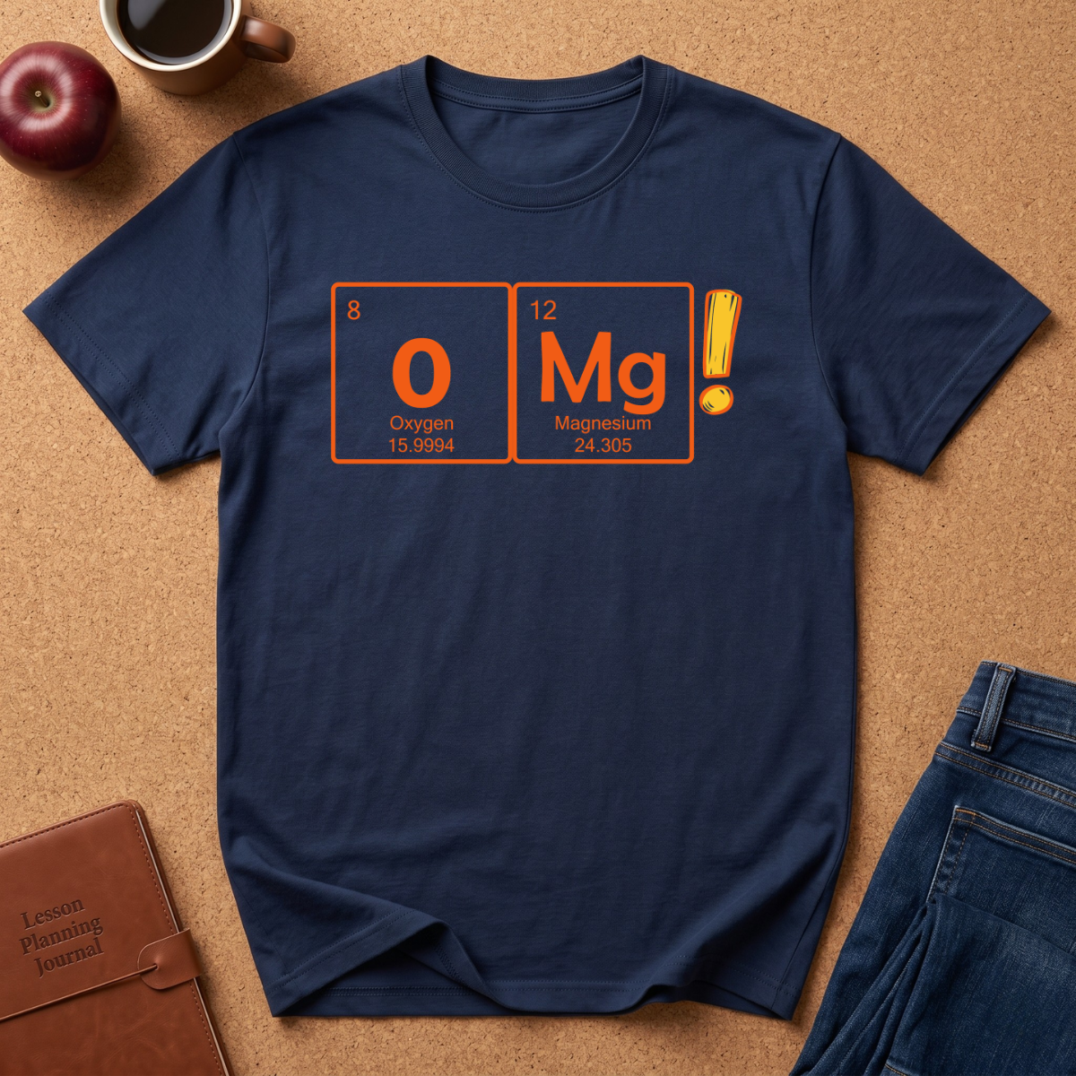 OMG! Chemistry Pun T-Shirt — Funny Oxygen Magnesium Element Tee