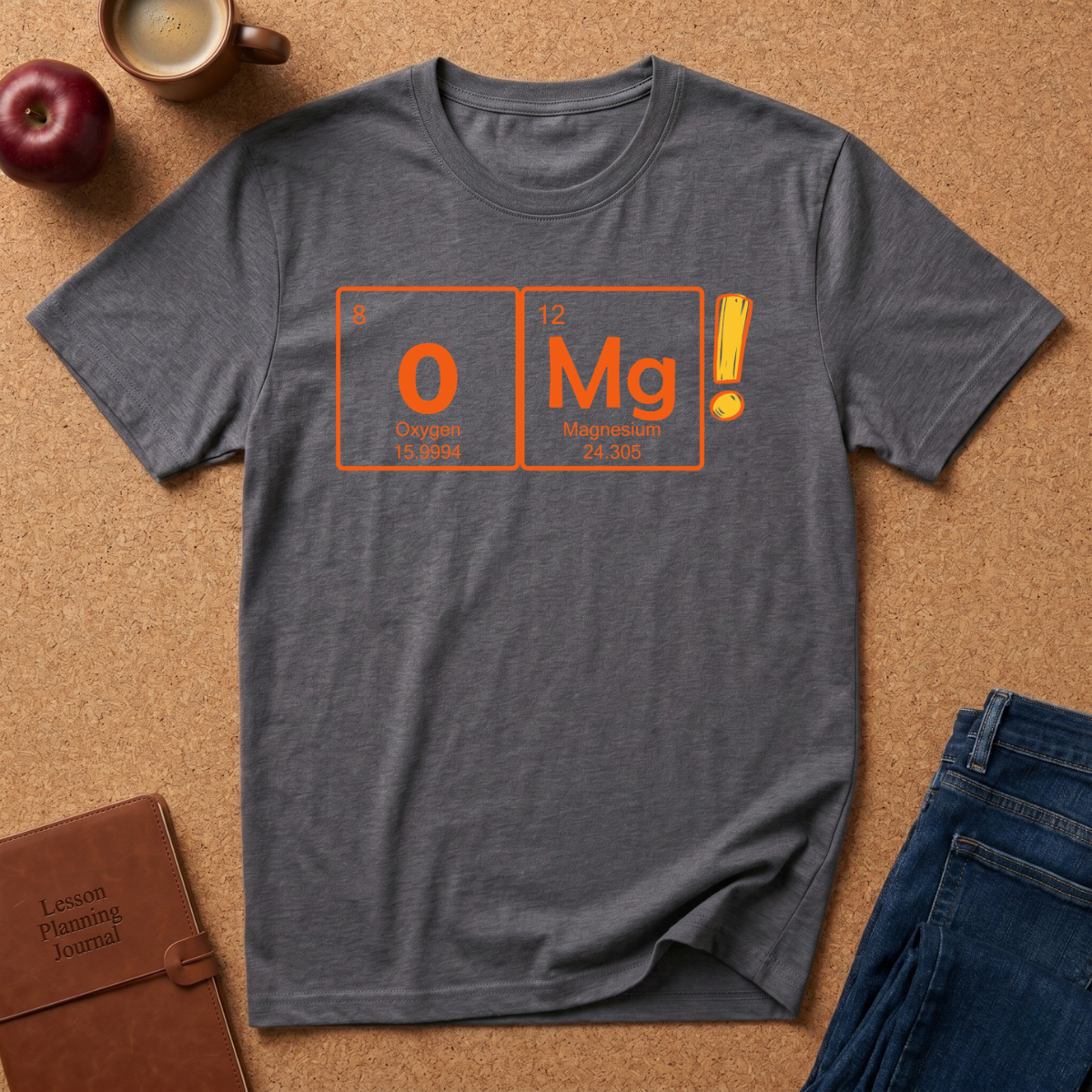 OMG! Chemistry Pun T-Shirt — Funny Oxygen Magnesium Element Tee