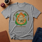 Chef Safety T-Shirt — "You Can Prevent Kitchen Fires" Culinary Awareness Tee