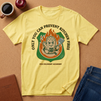 Chef Safety T-Shirt — "You Can Prevent Kitchen Fires" Culinary Awareness Tee