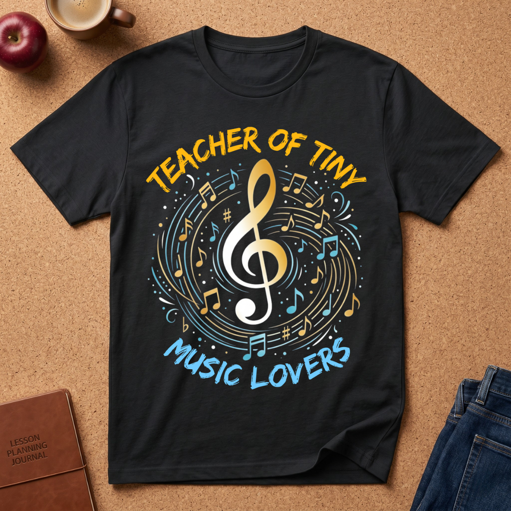 Teacher of Tiny Music Lovers T-Shirt — Cute Music Teacher Shirt for Early Childhood Educators
