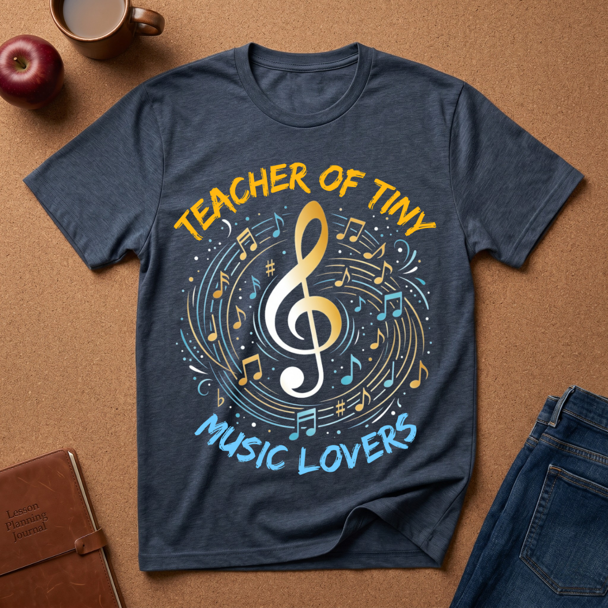 Teacher of Tiny Music Lovers T-Shirt — Cute Music Teacher Shirt for Early Childhood Educators