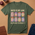 Math Is My Jam T-Shirt — Cute Jam Jar Algebra, Calculus & Geometry Tee for Math Lovers