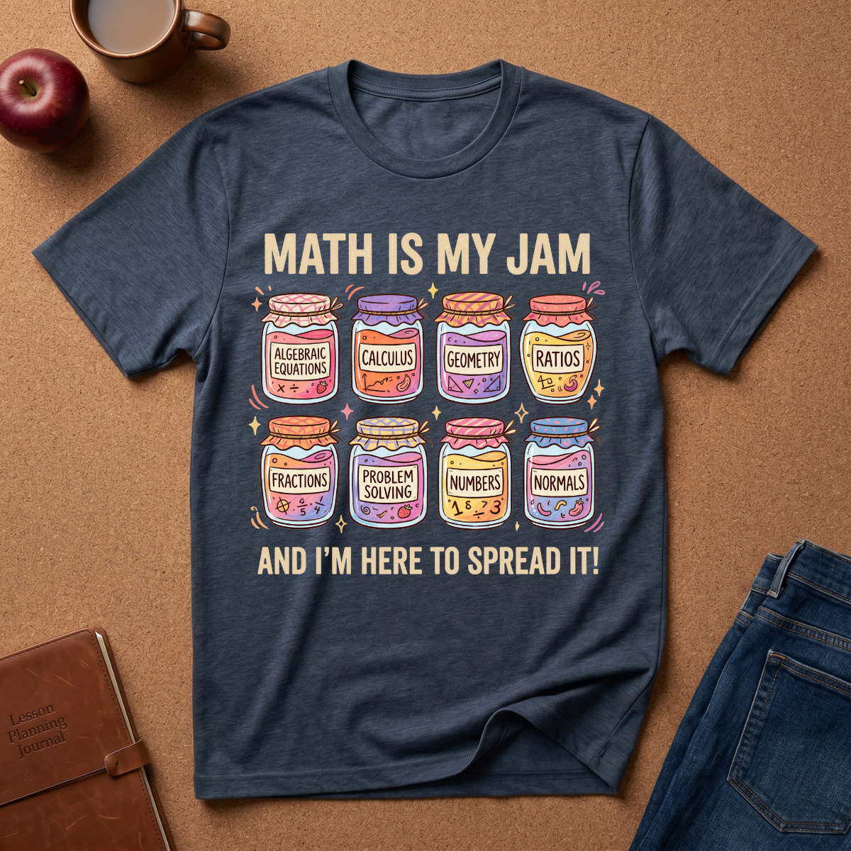 Math Is My Jam T-Shirt — Cute Jam Jar Algebra, Calculus & Geometry Tee for Math Lovers