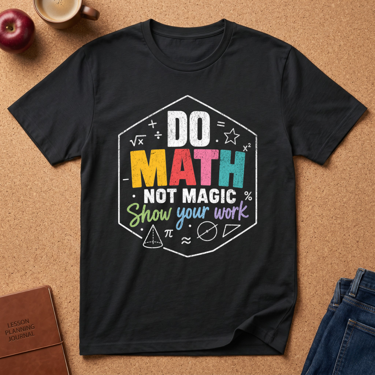 Do Math T-Shirt — "Do Math, Not Magic" Colorful Teacher & Student Tee