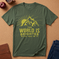 The World Is Brighter Mountain T-Shirt
