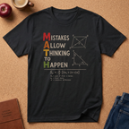 "MATH: Mistakes Allow Thinking To Happen" T-Shirt — Inspirational Math Teacher Tee