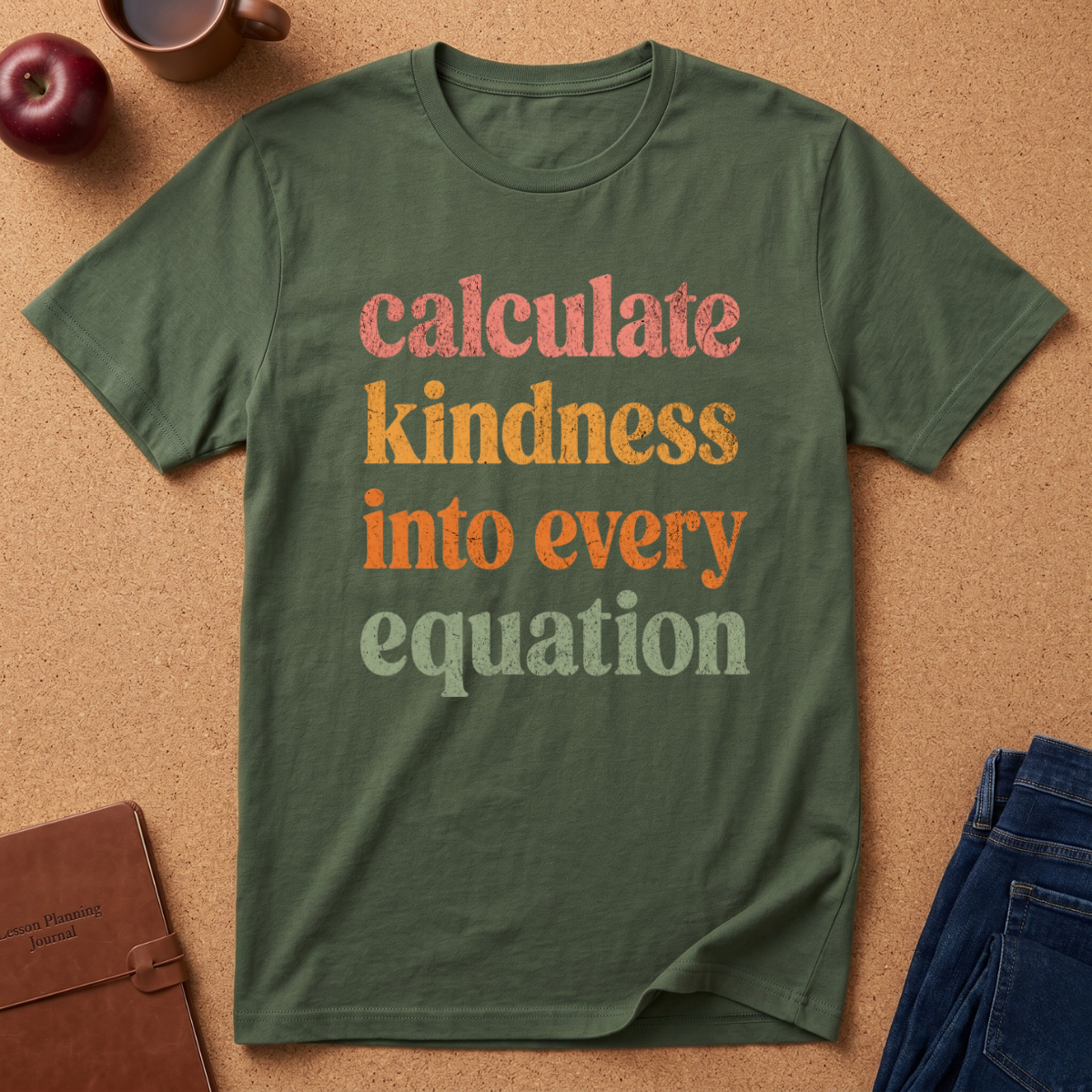 Calculate Kindness into every equation T-Shirt — Inspirational Tee