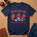Math Is My Jam T-Shirt — Cute Fruit Band Graphic Tee for Teachers & Students