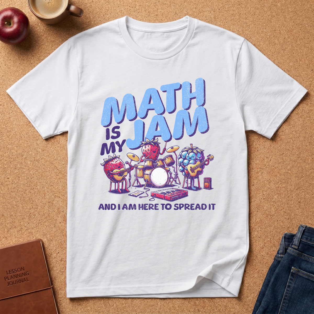 Math Is My Jam T-Shirt — Fun Teacher & Student Math Graphic Tee