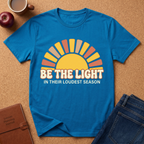"Be The Light in Their Loudest Season" Retro Sun T-Shirt