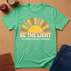 "Be The Light in Their Loudest Season" Retro Sun T-Shirt