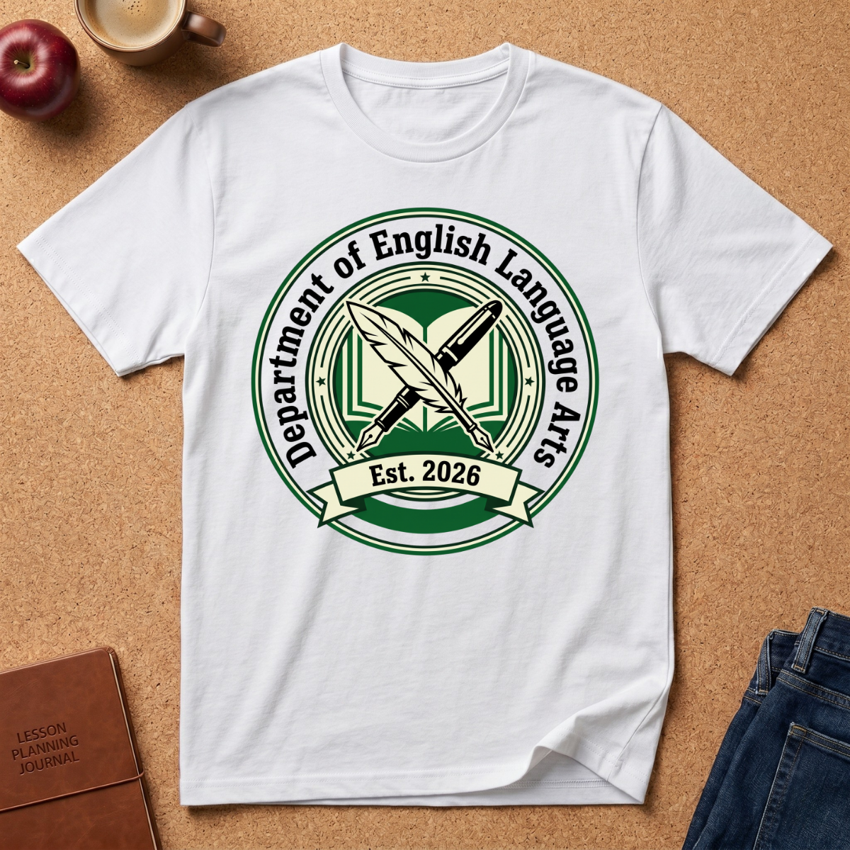 Department of English Language T-Shirt — Est. 2026 University Style Tee